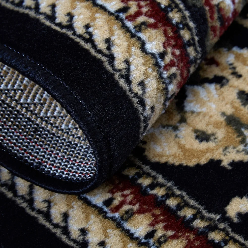 سجادة منطقة الميدالية التقليدية ذات مألوف كهربائي من مادة البولي بروبيلين لدعم الجوت غير قابلة للانزلاق سجادة داخلية مبطنة للمناطق المثالية ذات المرور العالي #6