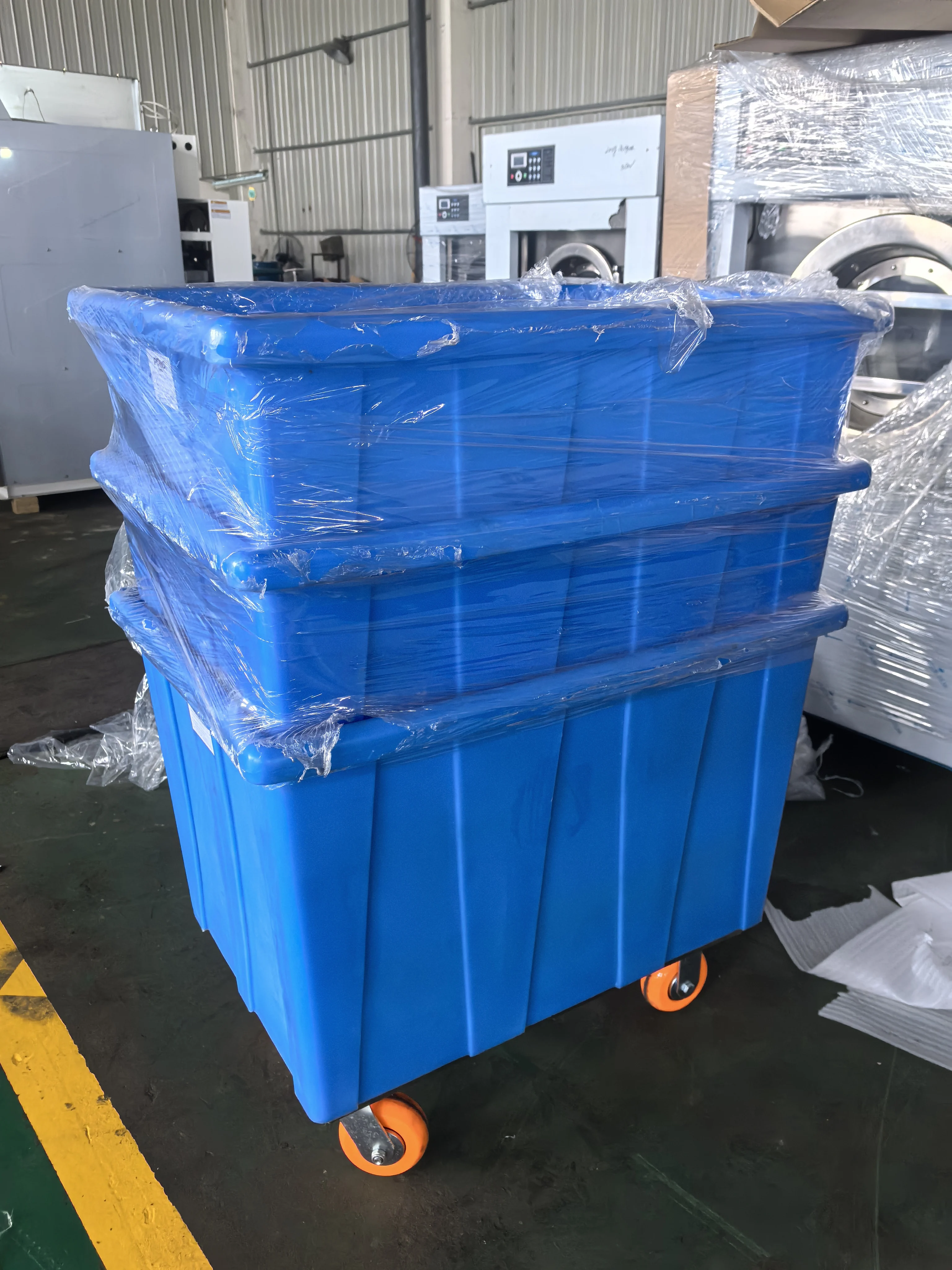 عربة غسيل من البولي ايثيلين ذات سعة كبيرة لفرز أوراق الفرز يغطي أجزاء معدات الكي والغسيل مريحة للاستخدام #6