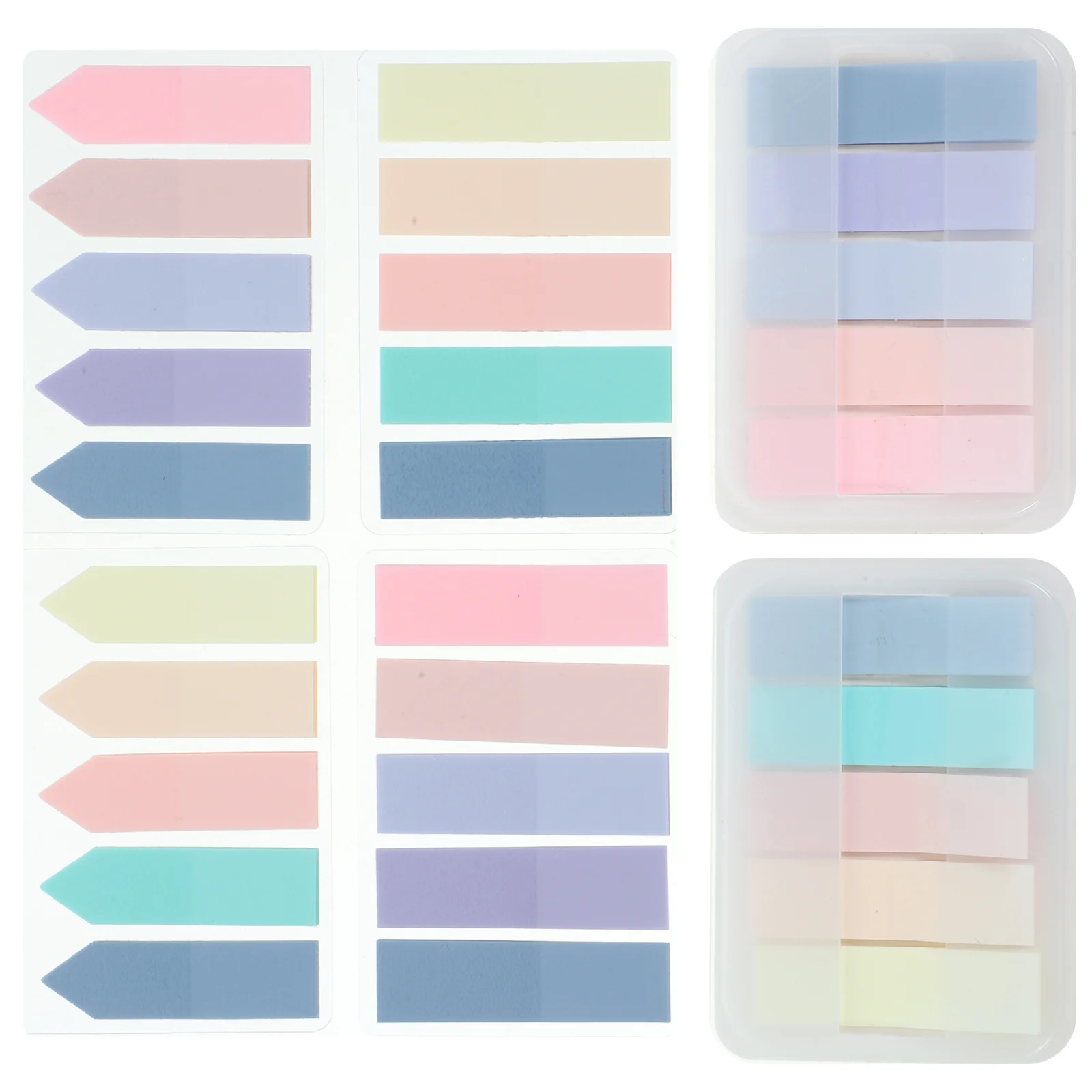 6 комплектов липких маркеров для страниц, портативные полоски для чтения, цветные вкладки для заметок, аксессуары для книг, учебные принадлежности, предложение