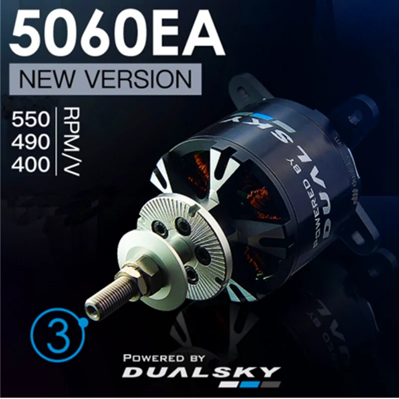 Brushless Motor XM5060EA 18.5V/22.2V 490KV 550KV 4130 3-generation Fixed Wing Model