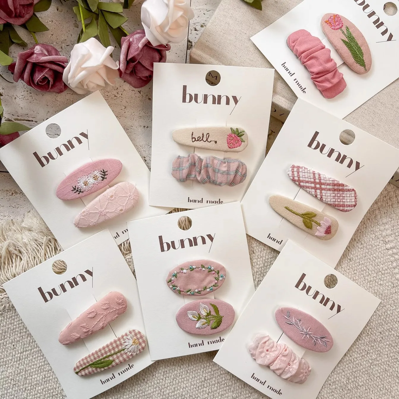 2 uds. Pinza para el pelo para niñas, tocado con lazo, Clips Bb bonitos de amor, horquilla rosa, accesorios para el cabello de princesas hermanas encantadoras a la moda