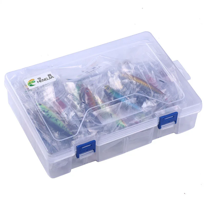 Long Tongue Minnow 43-piece Lure Set Boxed Bait Fishing Gear Toy for Fishing Wobblers Fishing Tools Tackle Box Lures