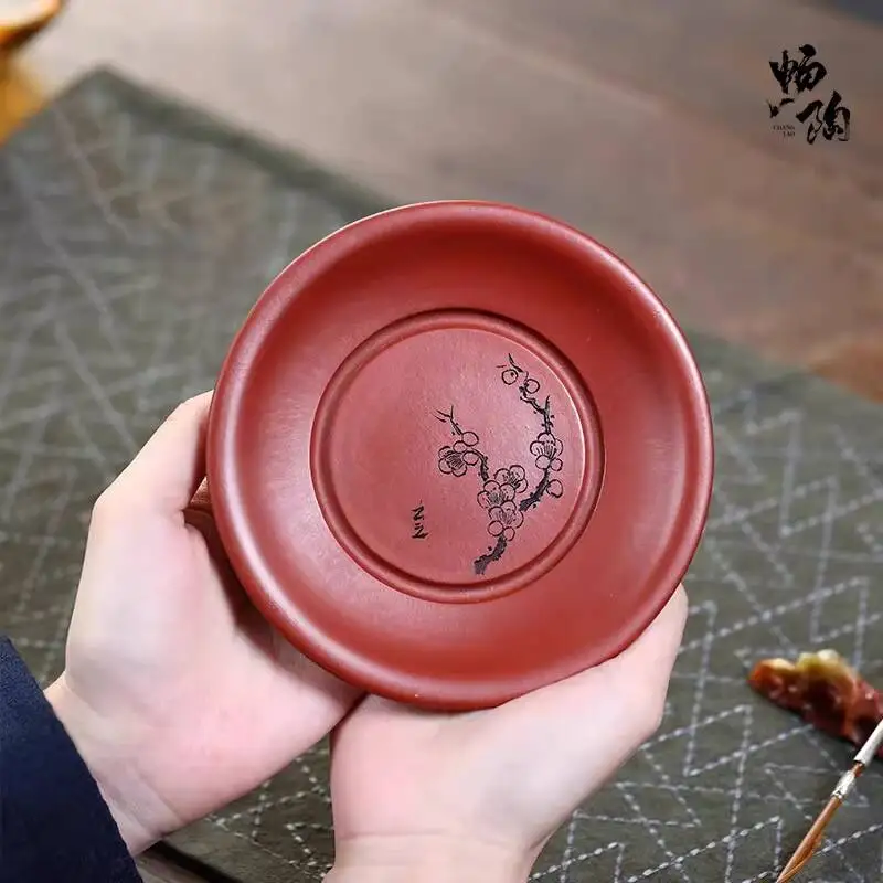 [changtao]-yixing-zisha-bandeja-seca-para-ceremonia-accesorios-para-te-da-hong-pao-taza-de-te-de-bambu-verde-tinta-de-ciruelo-posavasos-para-te