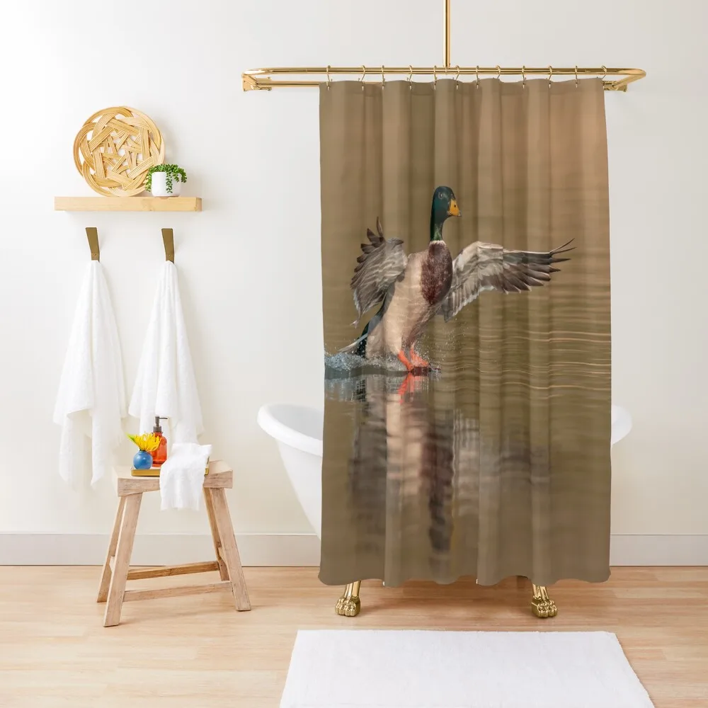 

Mallard Landing Shower Curtain Waterproof Shower Anime Shower Set Bathroom Set Curtain