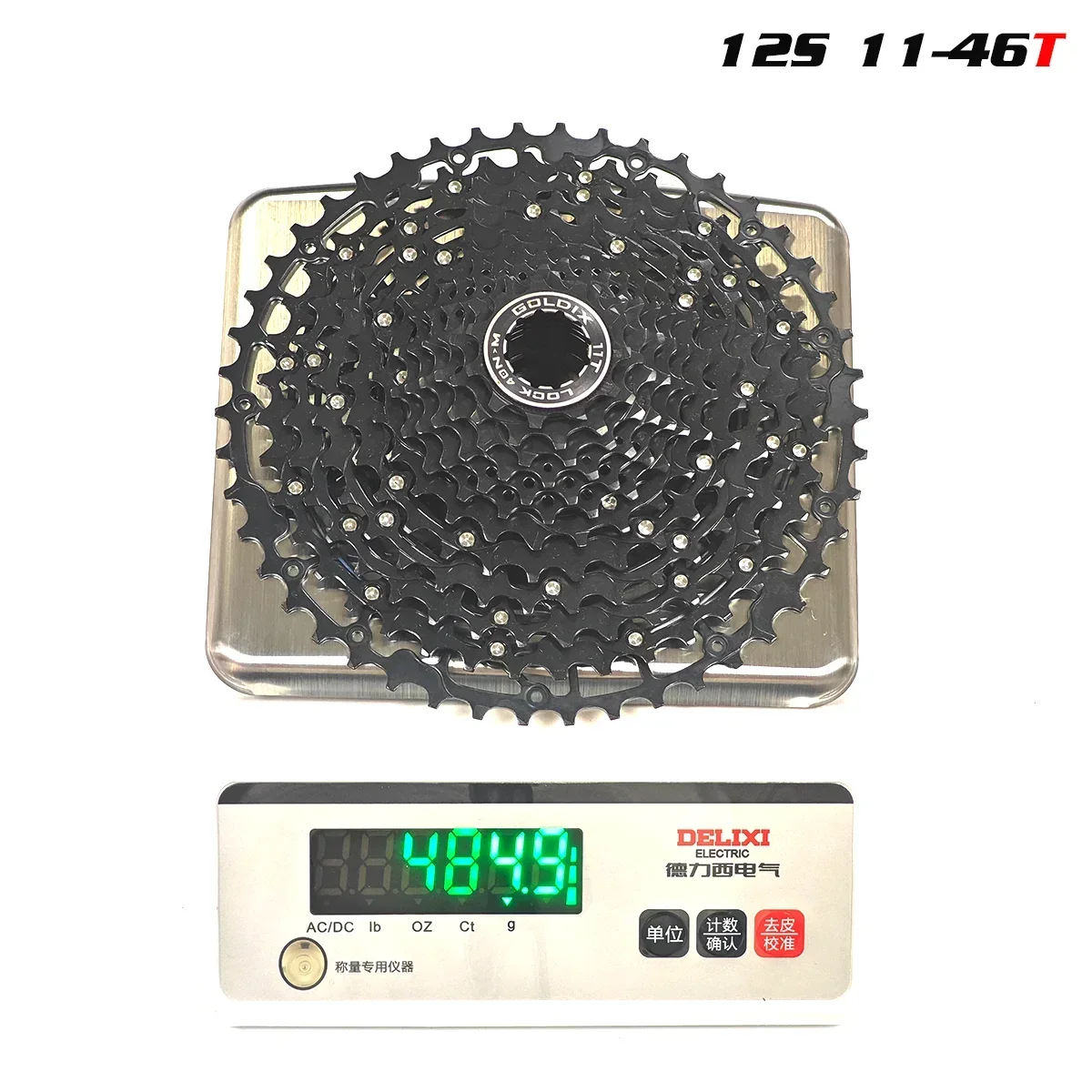 GOLDIX Ultraleichter MTB-Kassettenfreilauf k7 9/10/11/12/13 Geschwindigkeit HG-Struktur Kettenrad Kohlenstoffstahlmaterial für Mountainbike