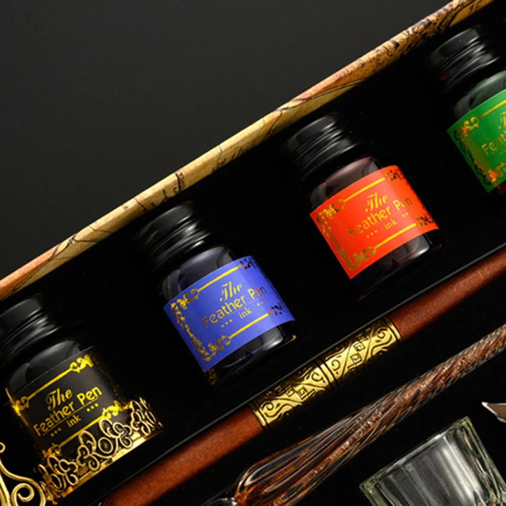 Уникальные наборы ручек для ка – обзор и цена Glass Dip Pen Calligraphy Ink Set