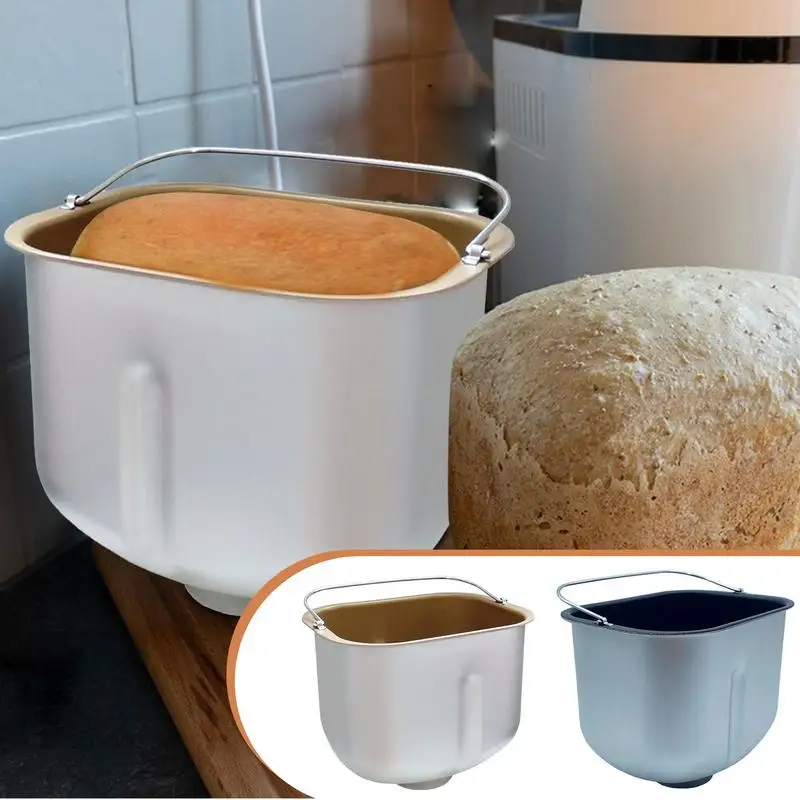 Bread Machine Liner Mixing Bread Bucket Bread Pan Machine Inner Pot Aluminum Alloy Bread Barrel Liner Bread Machine Accessories