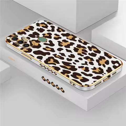 Case For Infinix Tecno Spark 10 7 8 6 go 5 Air Pova 3 2 4 Pro Camon 18 30 Premier Silicone Leopard Painting Fashion Cover Capa