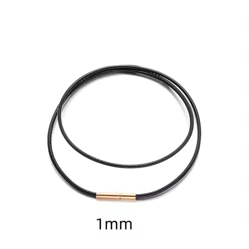Black Genuine Leather Rope Necklace With Clasp Cord Chain Line String For DIY Pendant Jewelry Making Accessories Supplies Men - Image 29