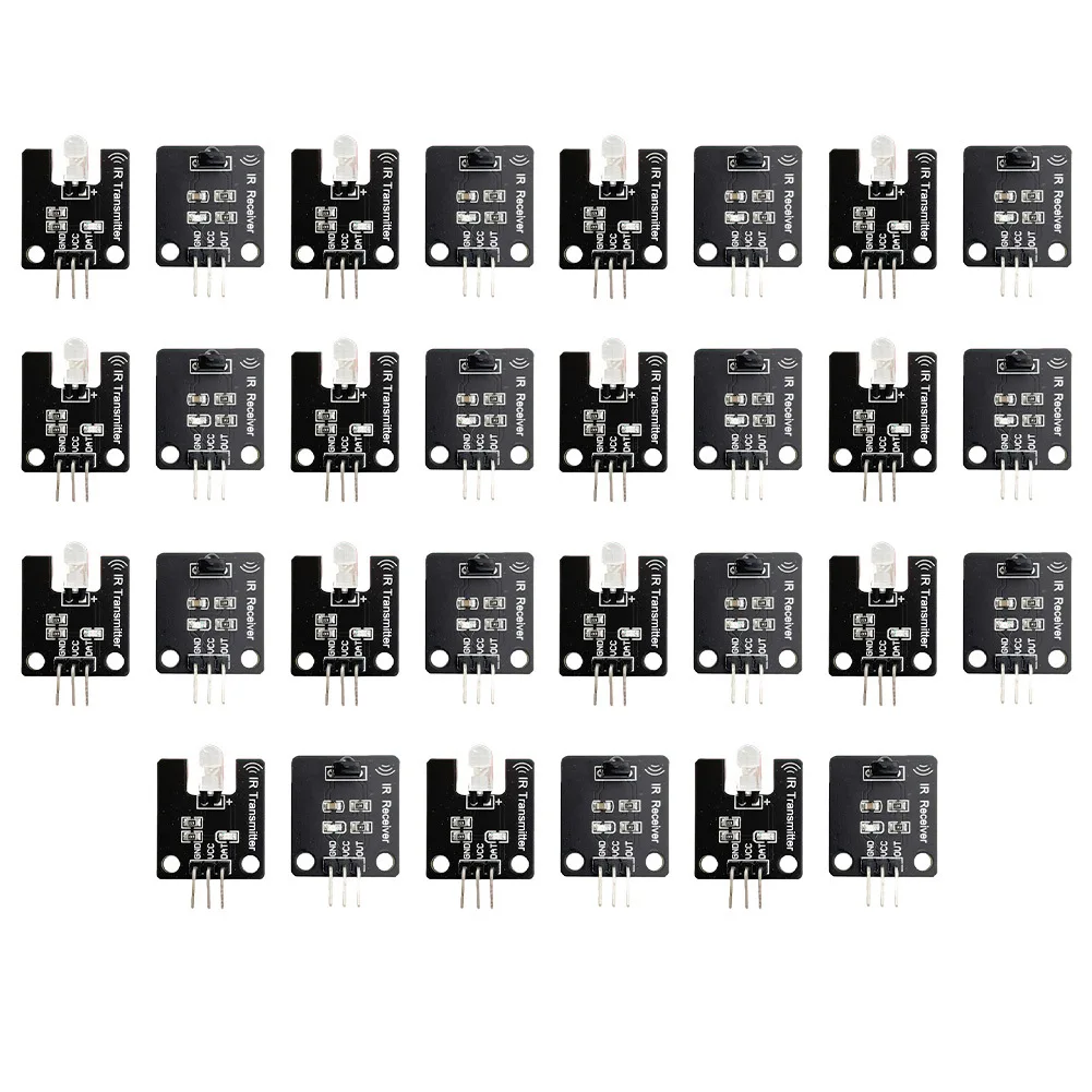 38kHz Infrared Sensor Module Set 30pcs for For remote Signal Transmission and Obstacle Detection with Easy Integration