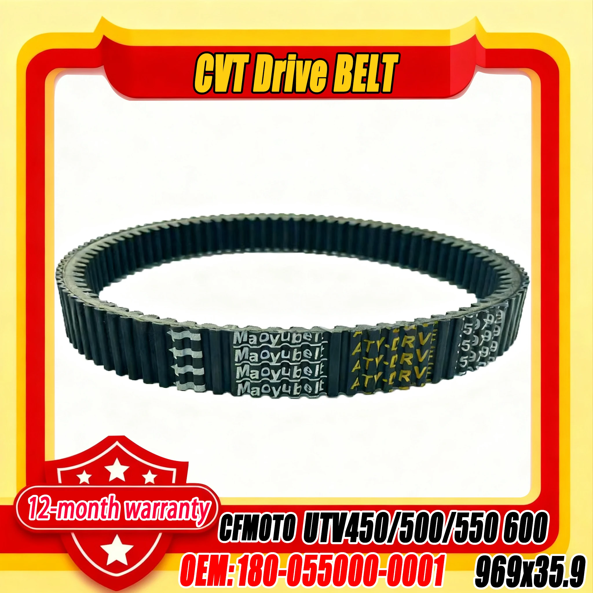 

180-055000-0001 Запасные части для квадроциклов UTV 969x35.9 Ремень привода сцепления CVT для CF Moto UTV450/500/550 ATV UTV SSV CF 600 CF625