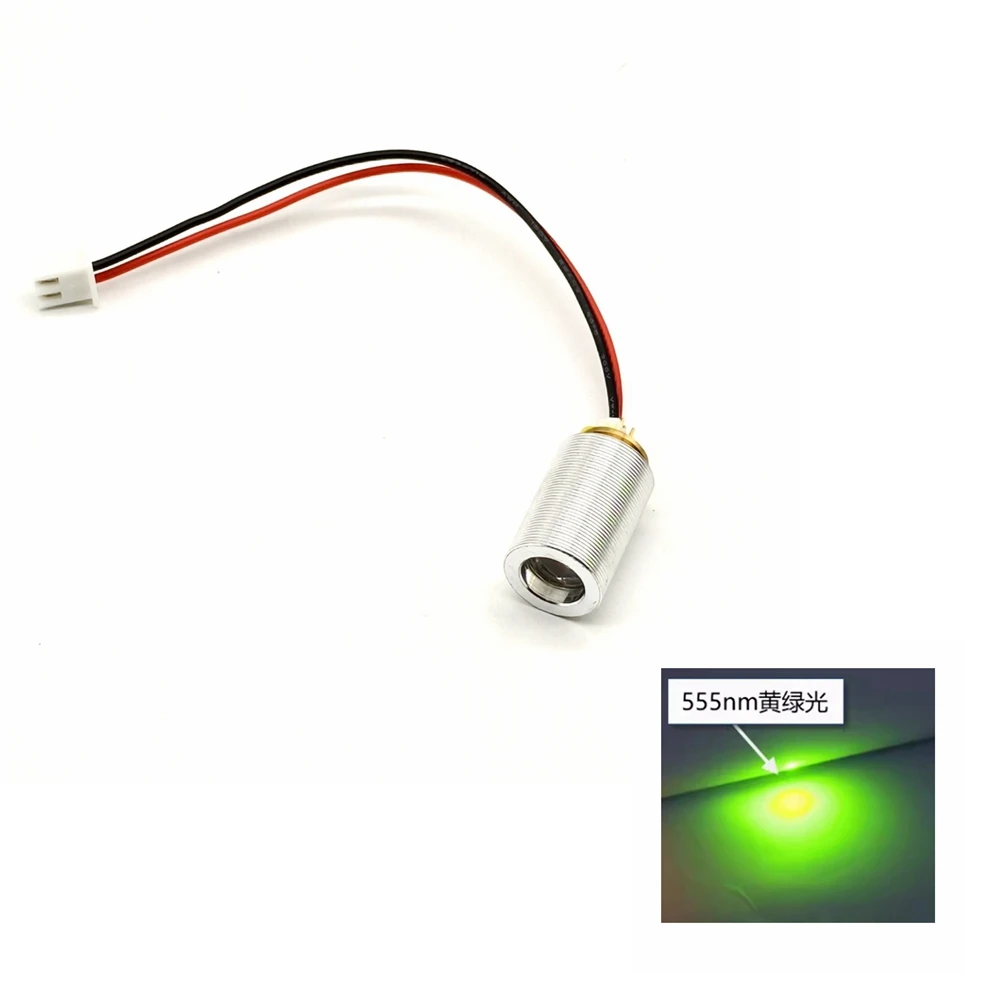 

Mini Size 555nm 10mw Yellow Green Light Laser Diode Module 13x21mm DC2V