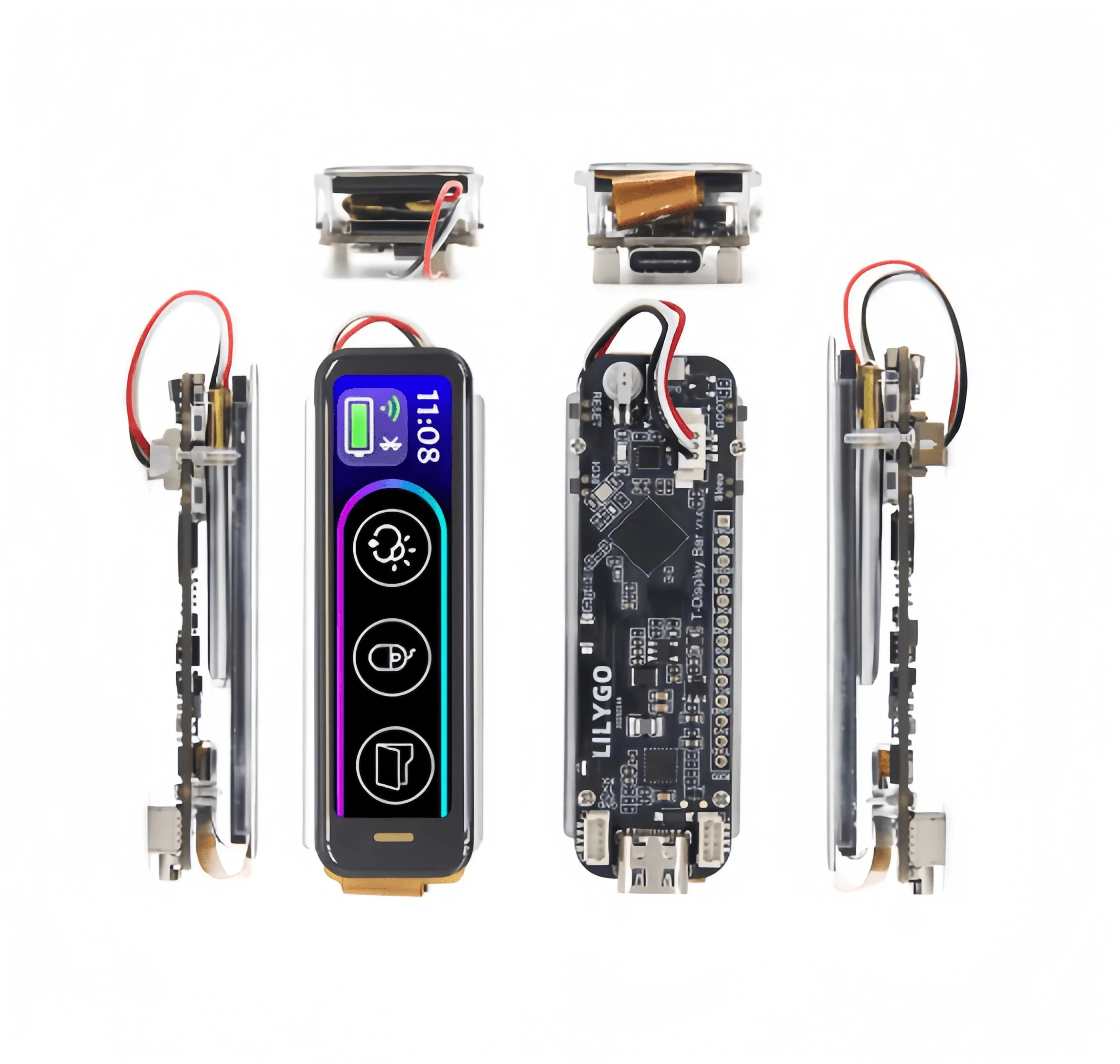 LILYGO® T-Display-Bar ESP32-S3 with RGB Screen, BH260AP, ​​and TF Card