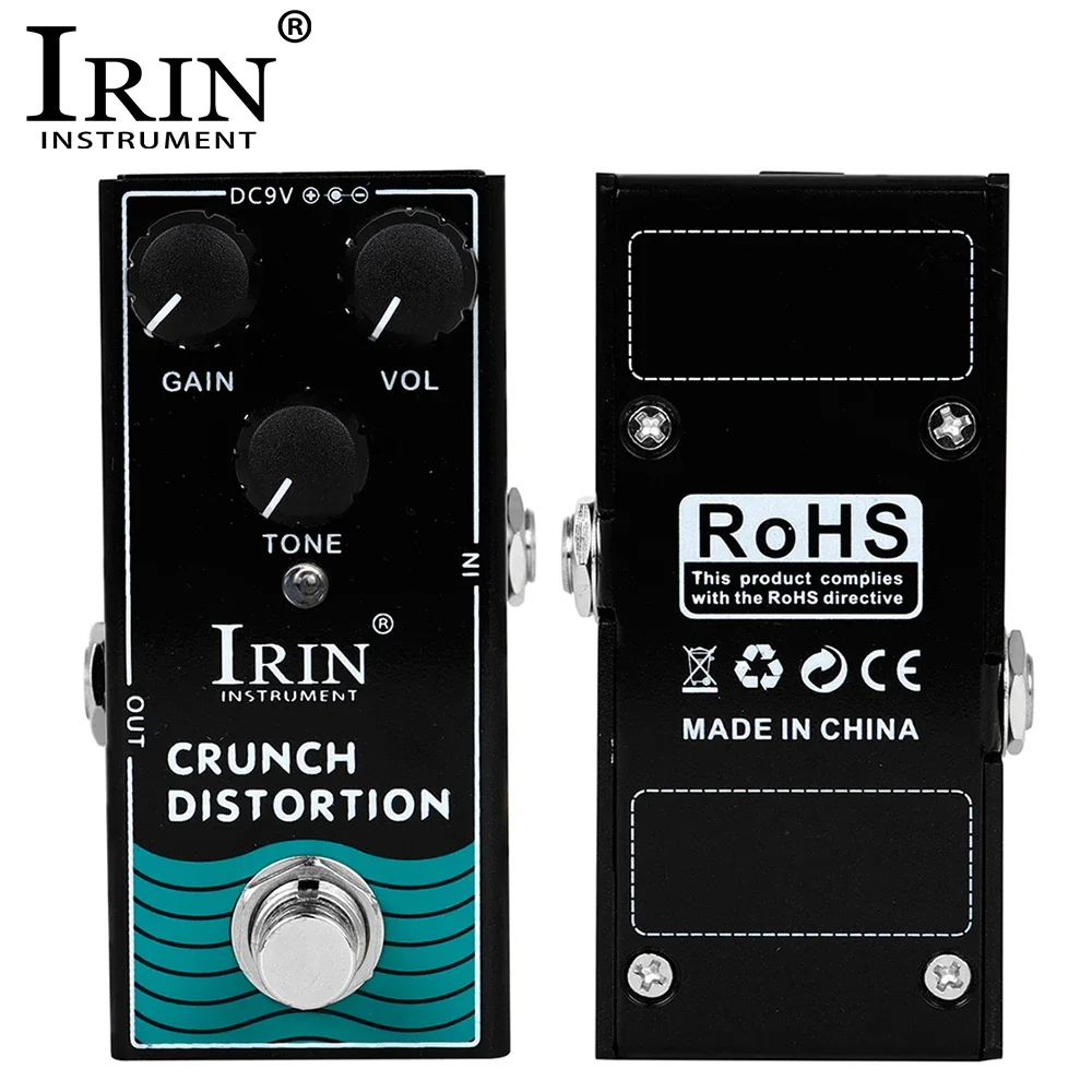 

IRIN RF-03 Crunch Distortion Guitar Effect Pedal British Classic Rock Distortion Effect Pedal True Bypass Guitar Accessories