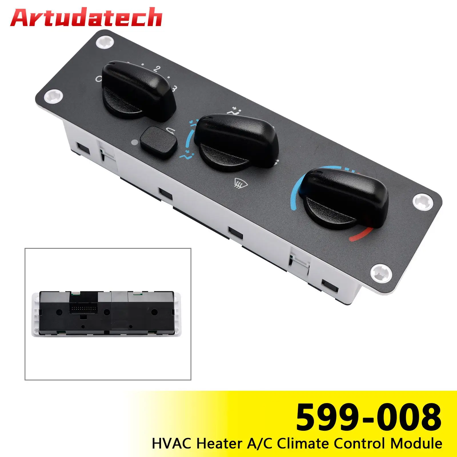

Artudatech HVAC Heater A/C Climate Control Module 599-008 for Freightliner M2 2002-2021 Car Accessories