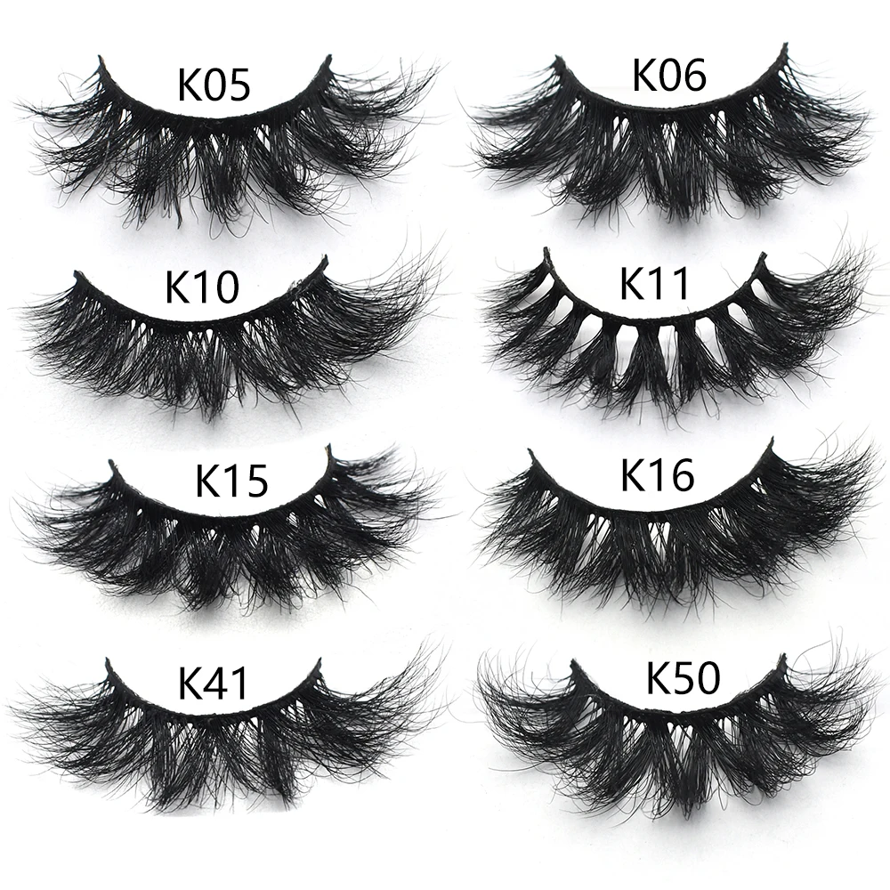 FOXESJI Mink Lashes Bulk Wholesale Items For Business Mink False Eyelashes Fluffy Wispy Soft Natural Eyelash Extension Eyelashes