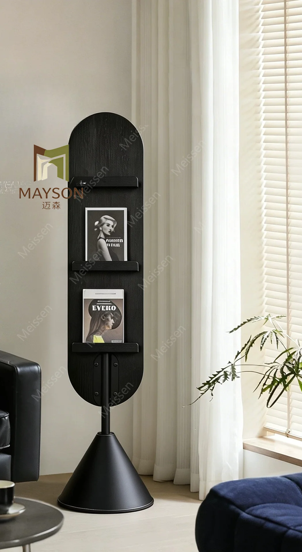 Double-sided rack full-length mirror rotatable floor-to-ceiling home, fitting mirror, bedroom modern minimalist