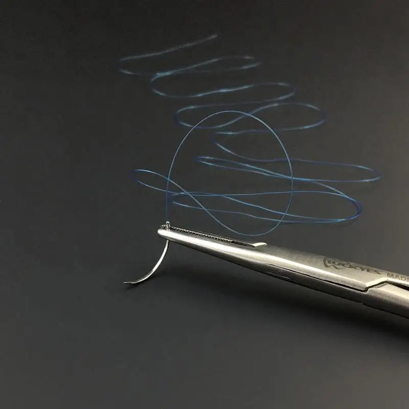 1/2/3PCS Nylon Monofilament Thread Suture 4.0 Dental Surgical Needle Suture Practice 4/0 Non-injured Teaching Study Demo