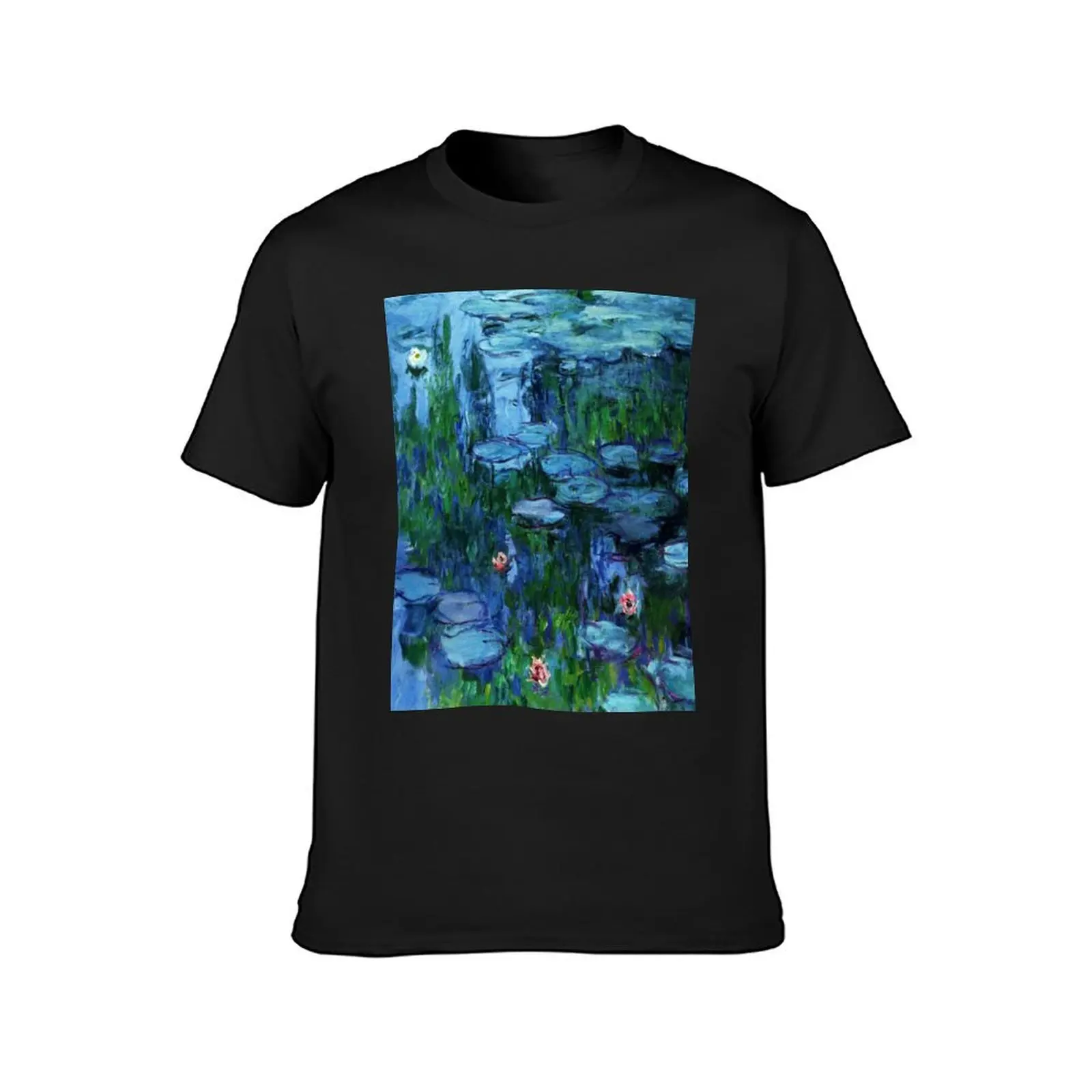 Claude Monet Water Lilies / Nymphéas deep color T-Shirt hippie clothes graphics mens big and tall t shirts