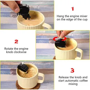Kaffee Agitator mit Bootsmotor, langlebig, leicht zu reinigen, Kaffee Agitator mit Bootsmotor, exklusiver, Küchenbewegung 10 Hauptverkaufslancha Mini Motor - №10