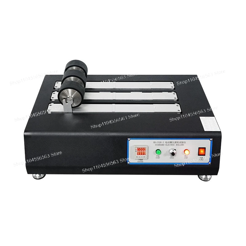 Electric Roller Rolling Testing Machine Tape Stickiness Detector Tape Rolling Three-station Pressure Roller Tester