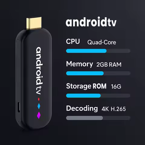 Amlogic S905L3 Android TV Stick Quad Core 4K Video WiFi Voice Assistant Remote 2GB 16GB Media Player Smart TV Box H96 Max