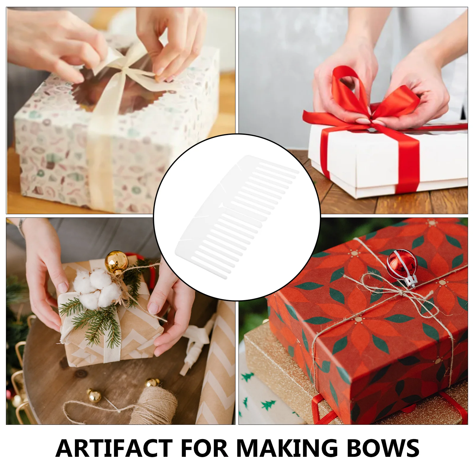 

Plastic Butterfly Bow Maker Cardboard Easy DIY Bow Making Tool for Gift Wrapping Hair Bows Decorations Christmas Crafts
