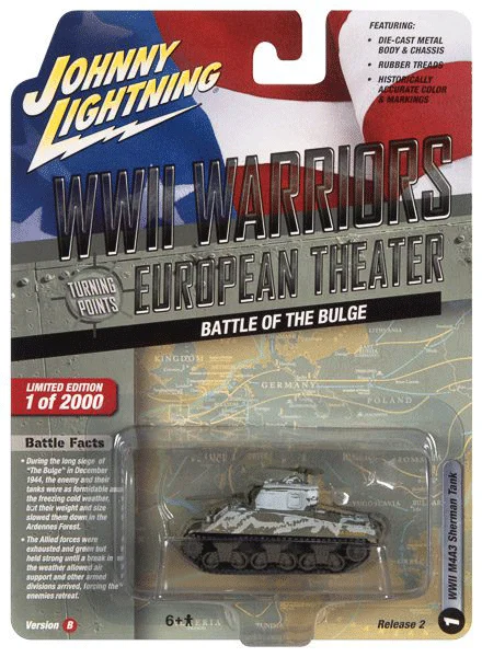 Johnny Lightning 1:64 World War II military Shelby Tank Willis Jeep Dodge Ambulance Fighter  alloy model