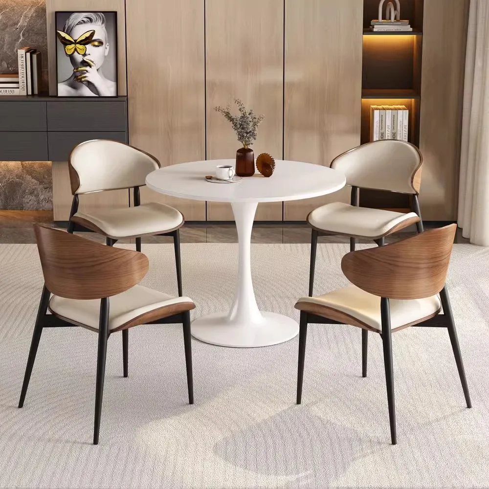 Light Luxury Nordic Solid Wood Bar Chair Rock Board Negotiating Table Modern Outdoor Furniture Set