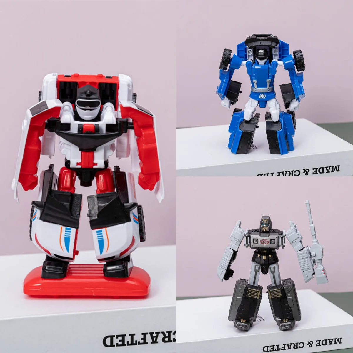 Crianças transformação mecha robô brinquedo modelo 2-em-1 simulação tanque lutador carro robô deformação brinquedo figura de ação menino presente