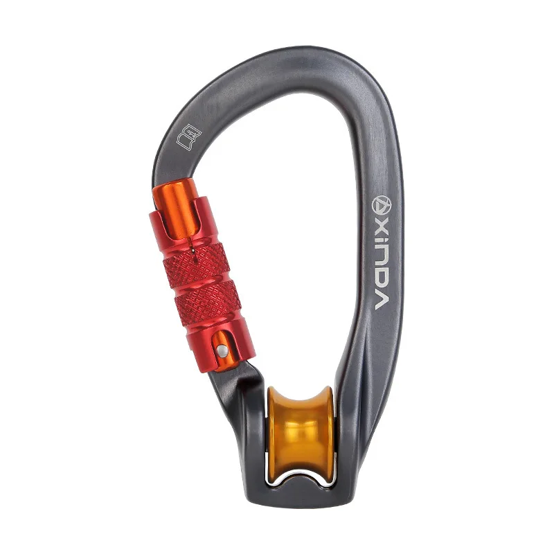 

Be suitable for mountaineering safety buckle lock Crossing cable equipment with bearing pulley lock