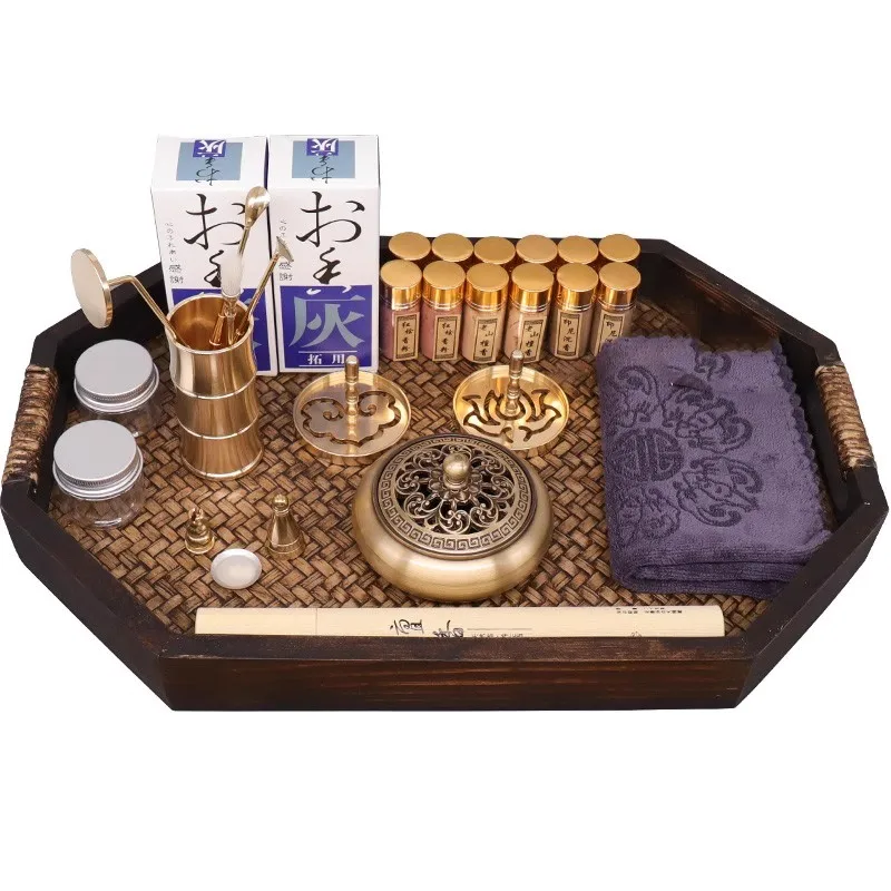 Pure Copper Incense Set Incense Supplies Incense Seal Furnace Ancient Method Development Household Production Tools