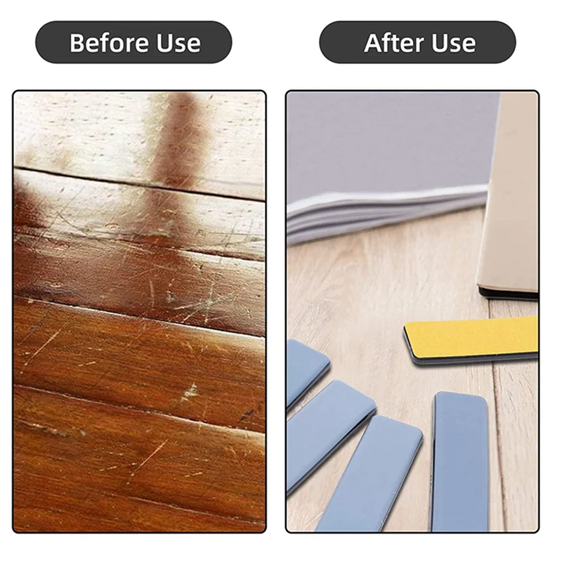 ETRT 32Pc Furniture Glides Rectangle Furniture Sliders 25 X 100Mm Self Adhesive Furniture Moving Sliders For Floor Protector