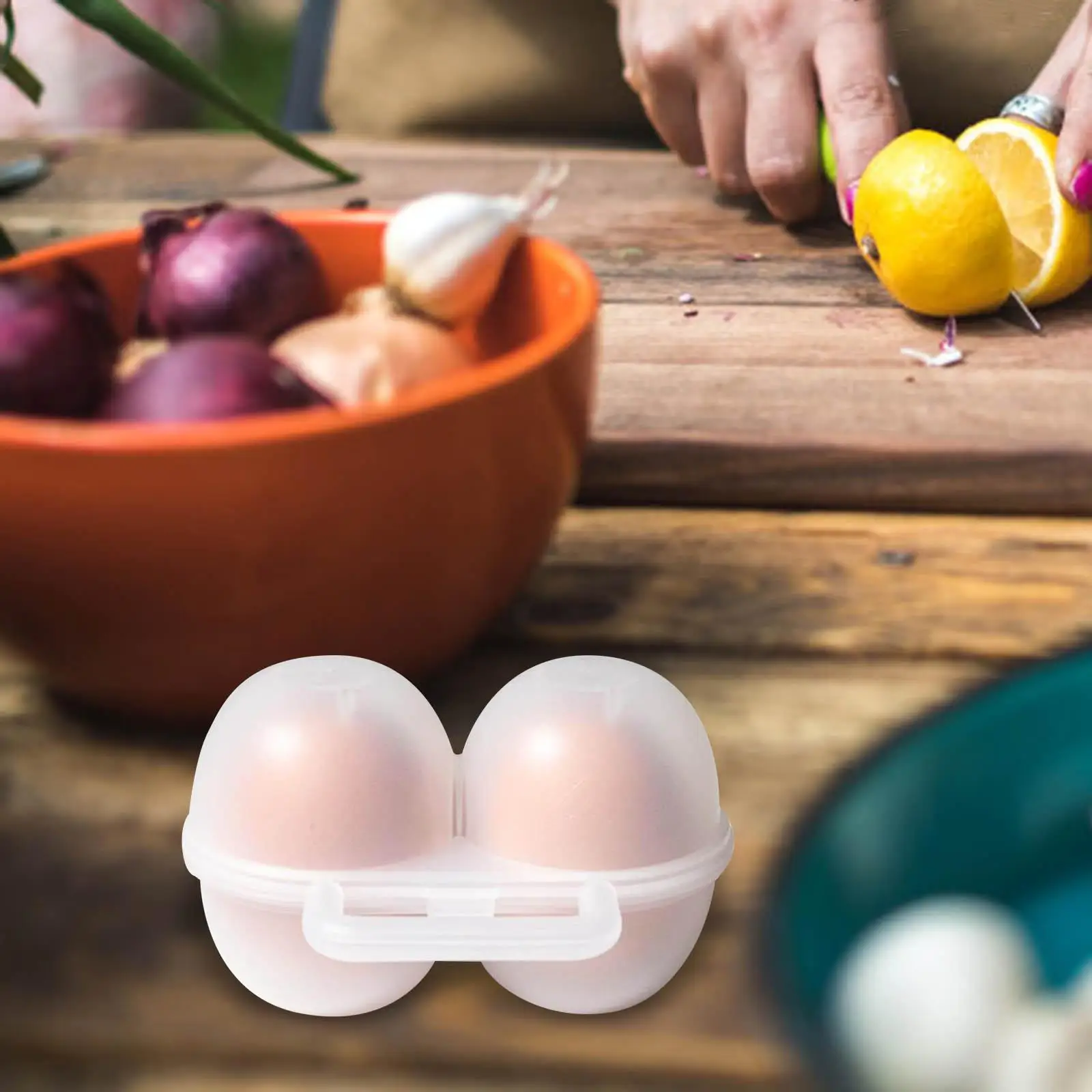 2-4pack Egg Holder Eggs Carrier Holder Egg Box Leakproof for Travel Outdoor