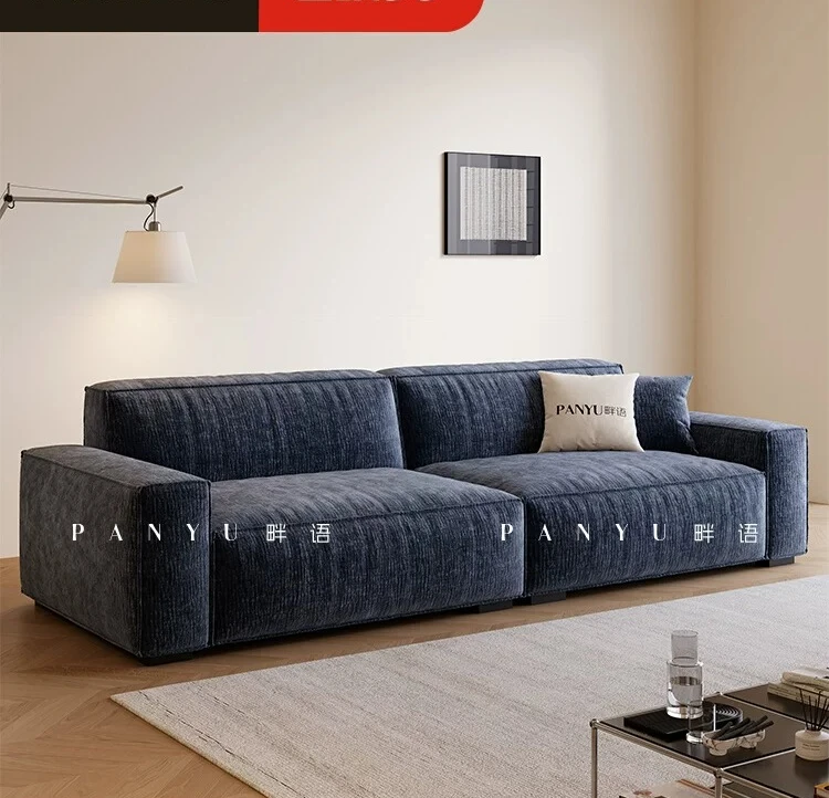 DSA sofa small apartment removable and washable cream wind living room three-person straight row cotton and linen fabric sofa