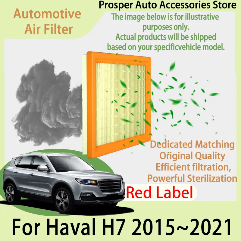 Cars Engine Air Filter Car Parts Air Intake Element For Haval H7 2015~2021 2020 19 Red Label Carbon Cabin Filter Kit Auto Spare