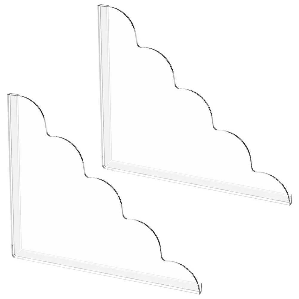 2 Piece for acrylic Shower Spatter Guard Set with Silicone Backing for Splash Reduction in Residential and Commercial Bathrooms