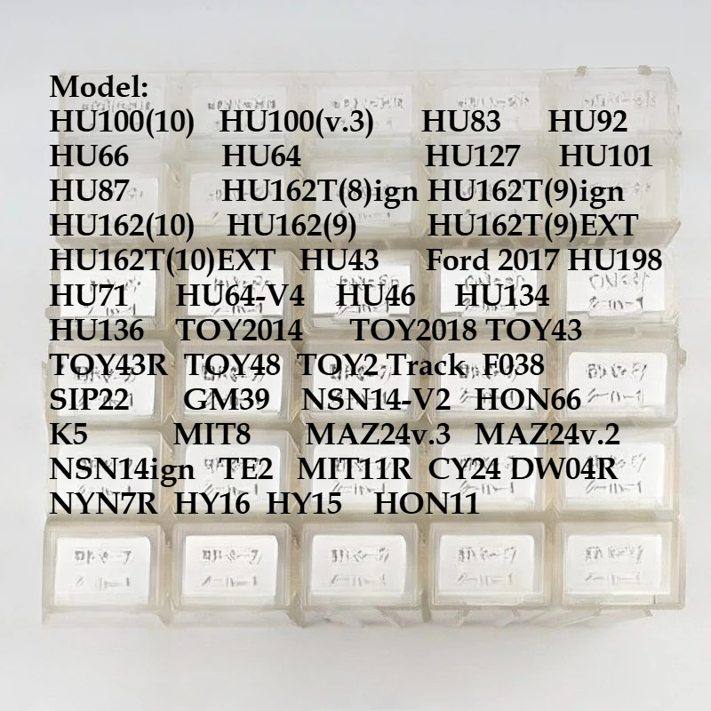 Repair Tools Lishi HYN7R HU100 HU101 HU87 HU71 HU134 TOY2018 TOY2014 SIP22 HON66 HU162T HU64 MAZ24 2in1 Ganzua Key Decoder Car