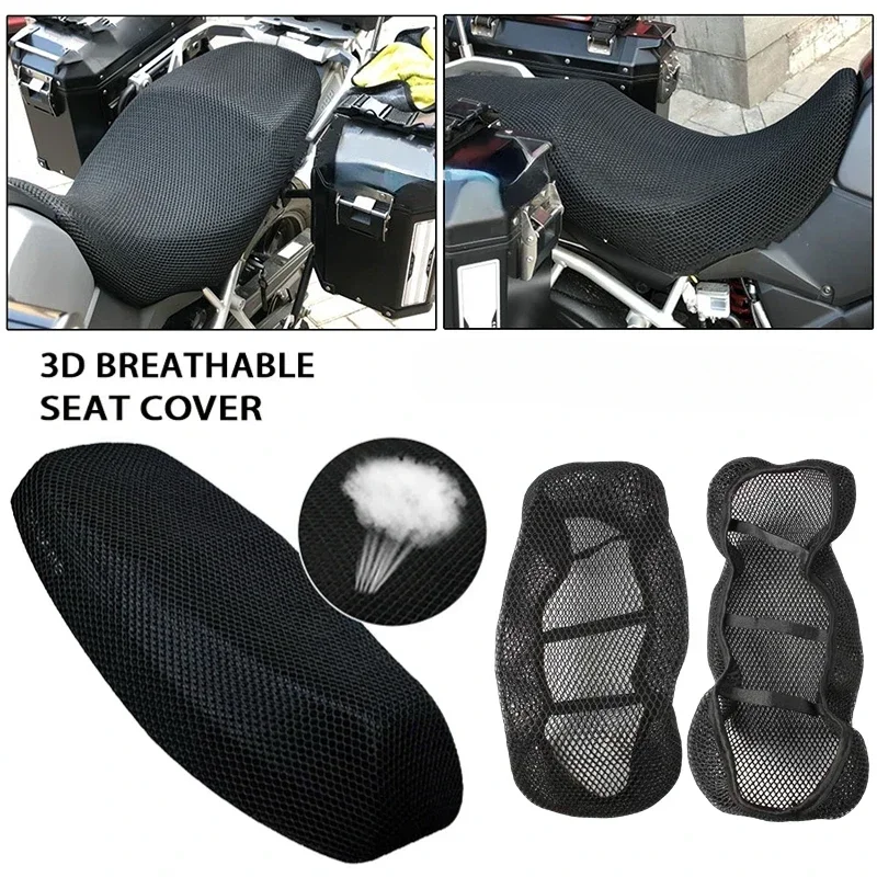 Motorcycle Seat Cover Waterproof Dustproof Breathable Sunscreen Motorbike Scooter Cushion Seat Cover Protector Cover Accessories