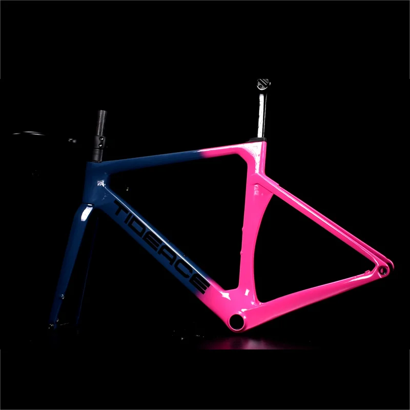 Carbon Fiber Road Frameset With Handlebar Disc Brake 6