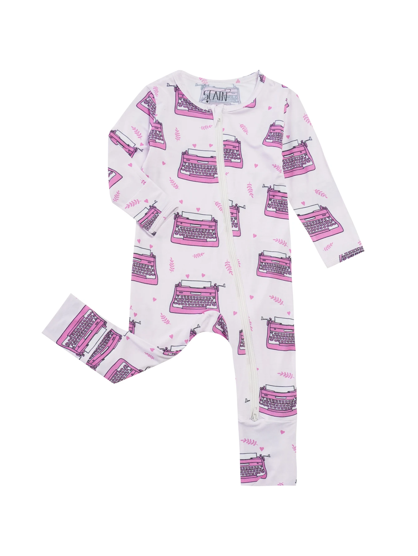 Infant Bamboo Fiber Onesie with Zipper Design, Suitable for All Seasons, Fits 0-24 Months, Can Be Worn Outdoors 4