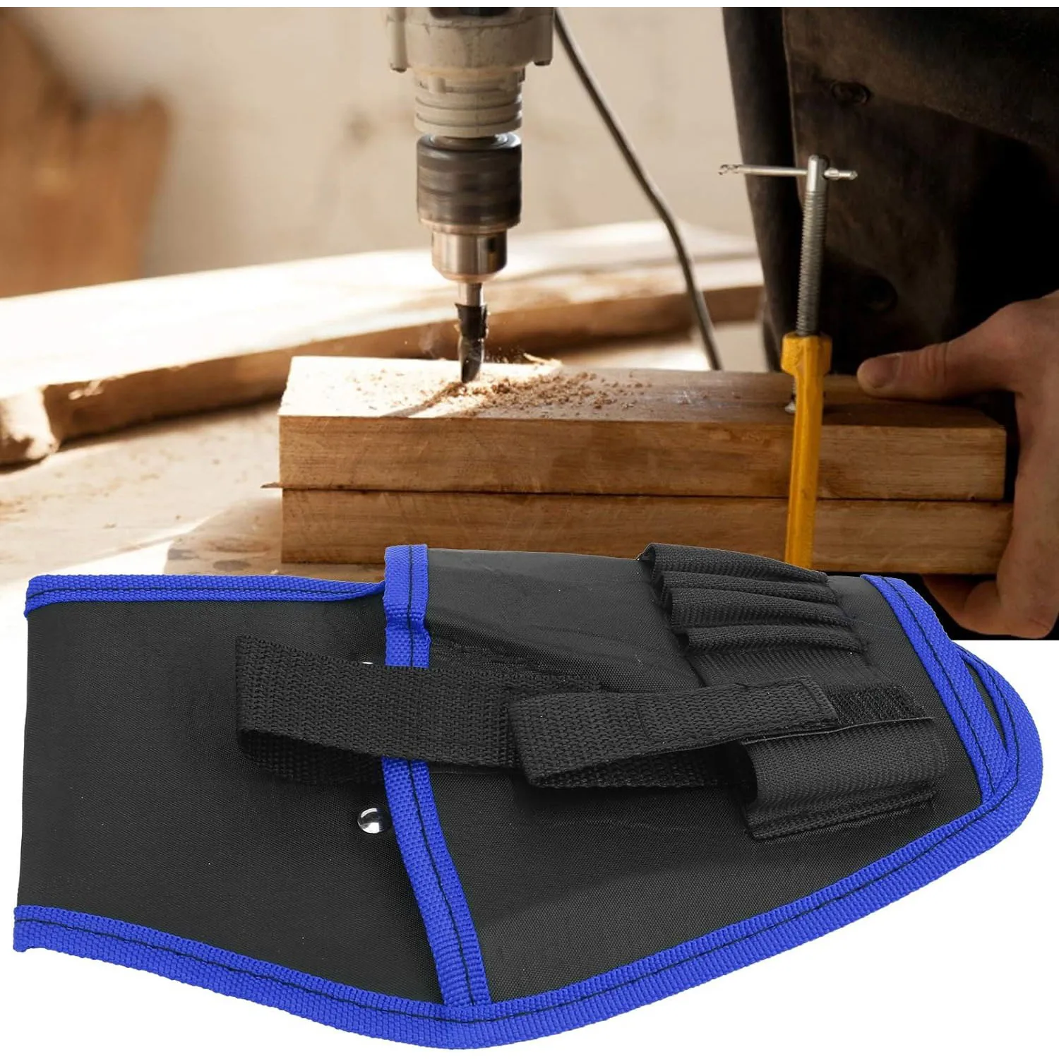 Vendita calda 600D Oxford borsa portautensili in tessuto trapano avvitatore a batteria elettrico borsa portautensili elettricista Toolkit