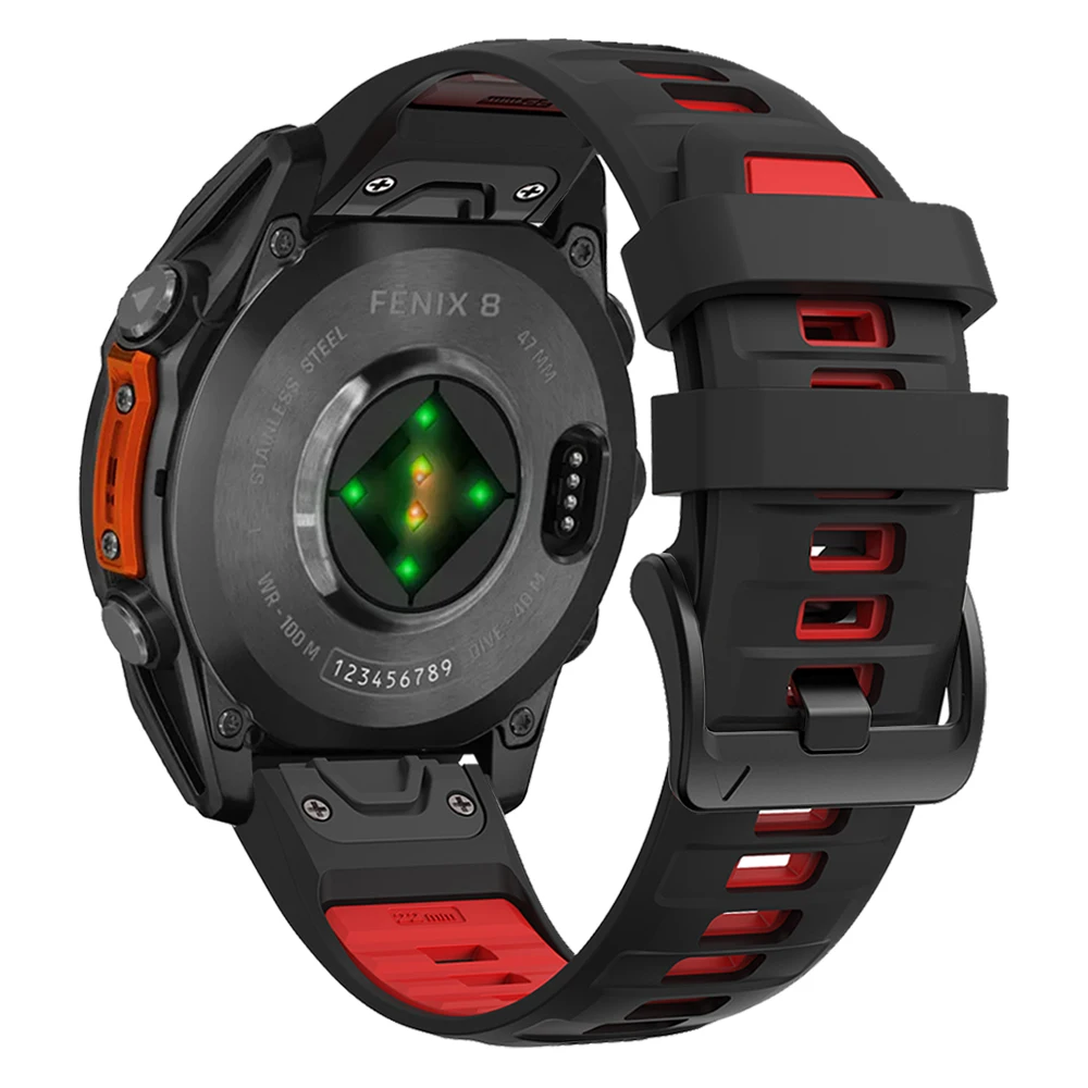 1:1 Fenix8 Horlogeband Voor Garmin Fenix 8 47mm 51mm E 7 7X6 6X5 5X/Epix Pro/Enduro 3 QuickFit 22mm 26mm Siliconen Band Armband