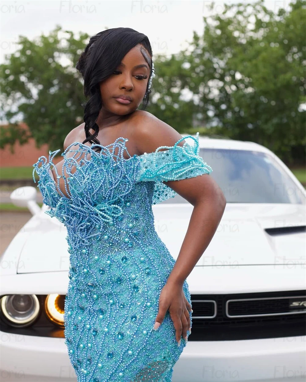 light blue dress with straps Princess Straps Short Prom Dress Wine Red Homecoming Dress US16 / Custom Color main image 1
