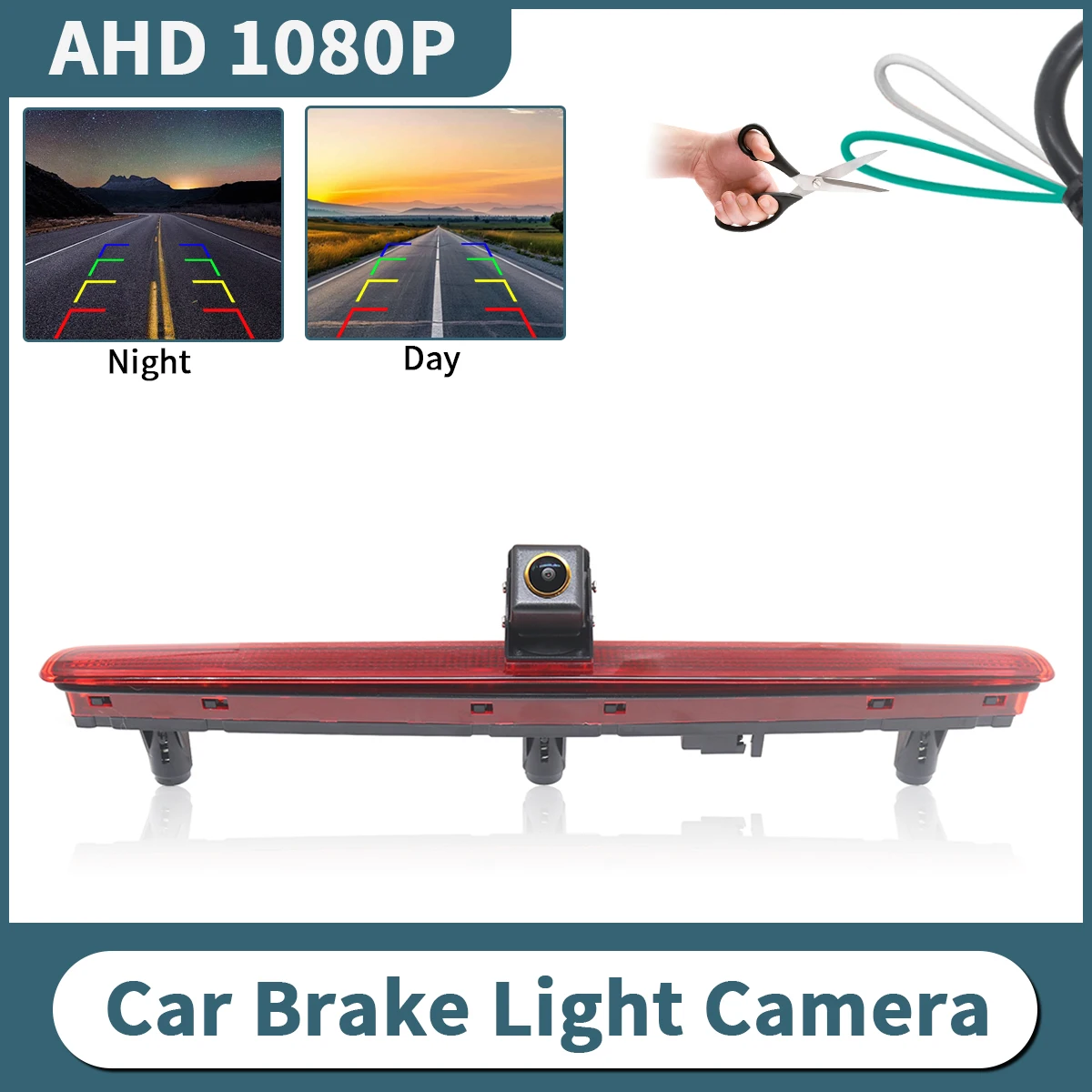 

AHD 1080P Car Brake Light Rear View Camera for VW T5 Multivan/Caravelle 2003-2016 Transporter Single Door Night Vision