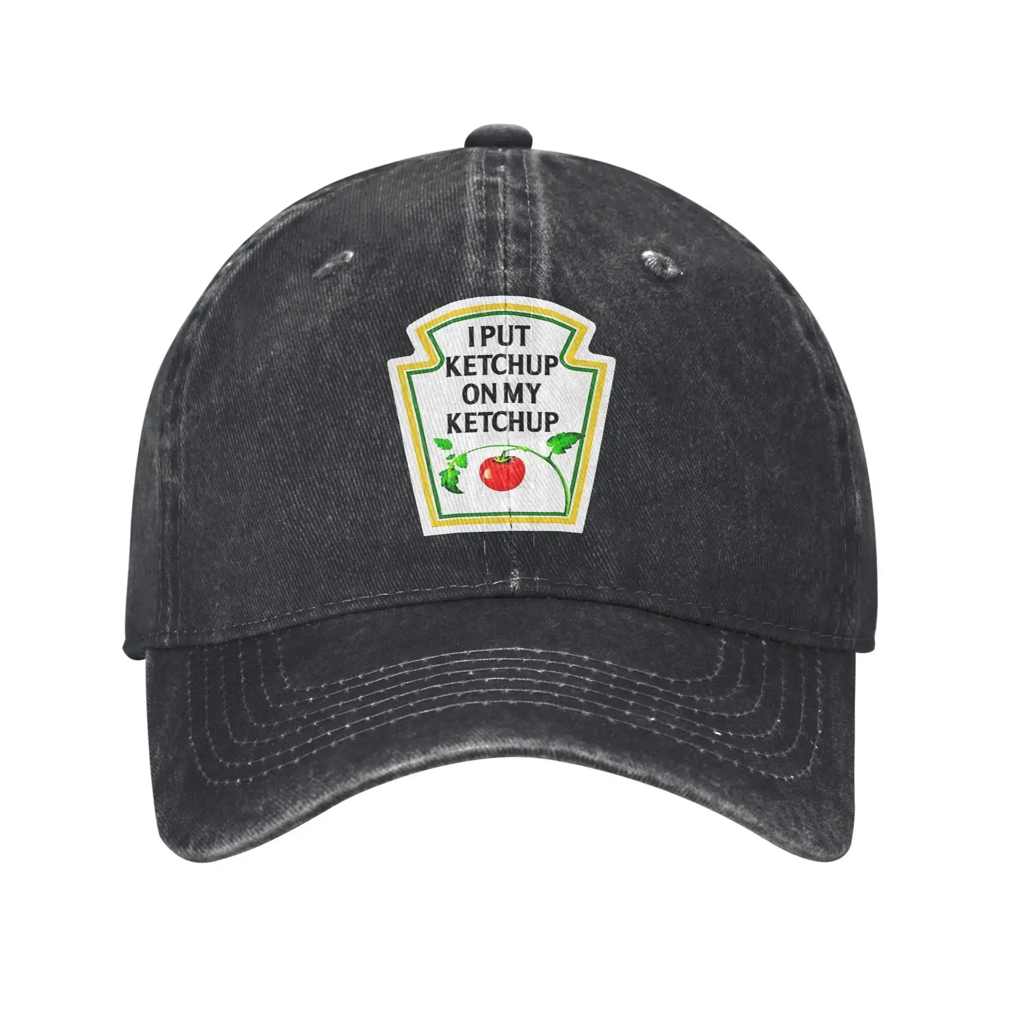 Tome Ketchup On My Ketchup Headwear Gorra de béisbol Unisex Moda Heniz Ketchup Sombreros Gorra Gorra de camionero ajustable