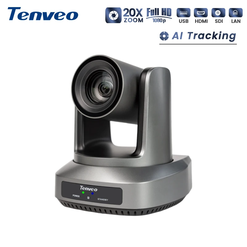 2026 Tenveo UV MAX Auto Tracking NDI SDI USB IP 20x PTZ Conference Camera