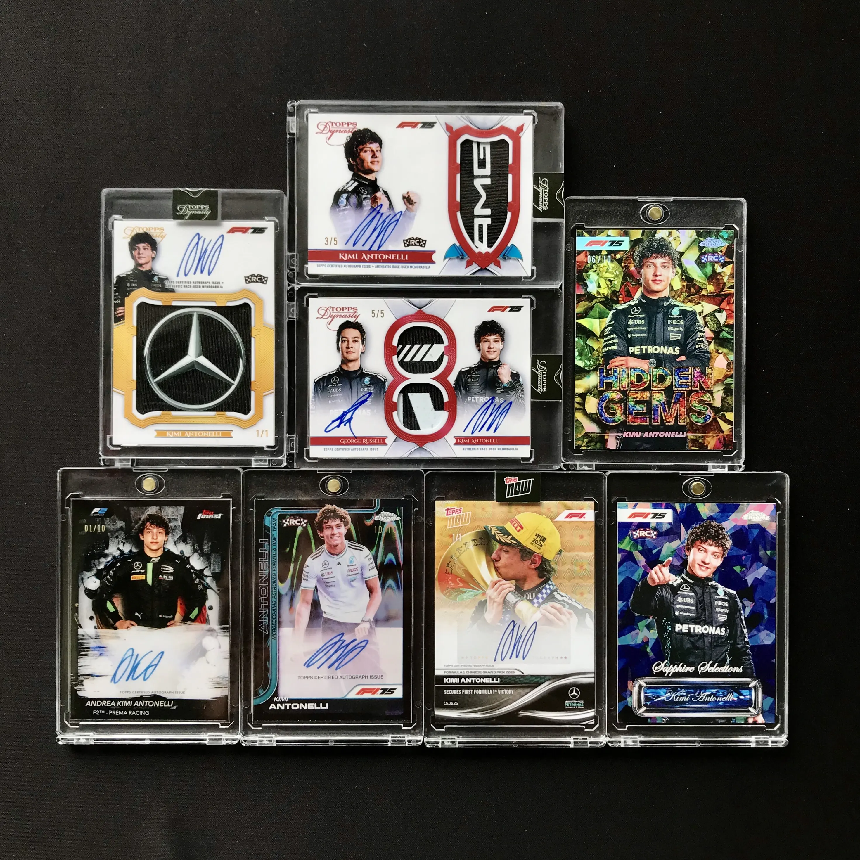 DIY Custom F1 Trading Cards Rare Autograph Cards Featuring Hamilton Verstappen Leclerc & Antonelli Gifts for F1 Racing Fans