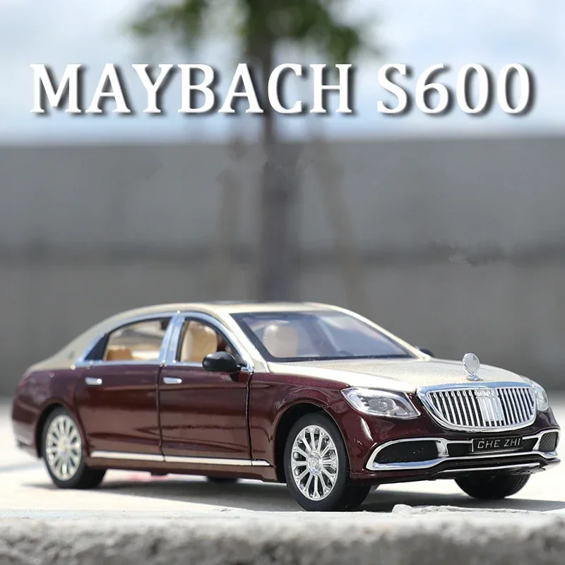 

Металлическая модель автомобиля 1:24 S600 S650, литая под давлением, с высокой степенью детализации, со звуком и светом, игрушка для детей, подарок