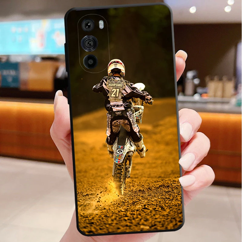 

Phone Case For Motorola Edge 50 40 Pro 60 50 40 30 Ultra Neo Fusion Moto G85 G72 G53 G54 G84 G13 G32 Motocross Cross Dirtbikes